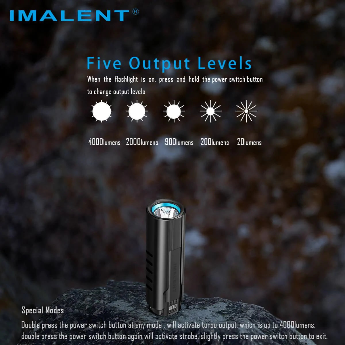 Imalent LD70 4000 lumen EDC flashlight