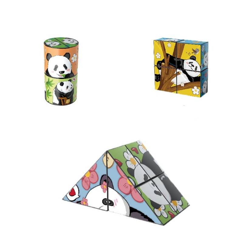 Magic Cube For Kids, 3d Stereo Assortment, Panda, Magic Cube