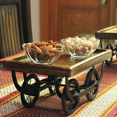 Wooden Snack Serving Platter for Dining Table