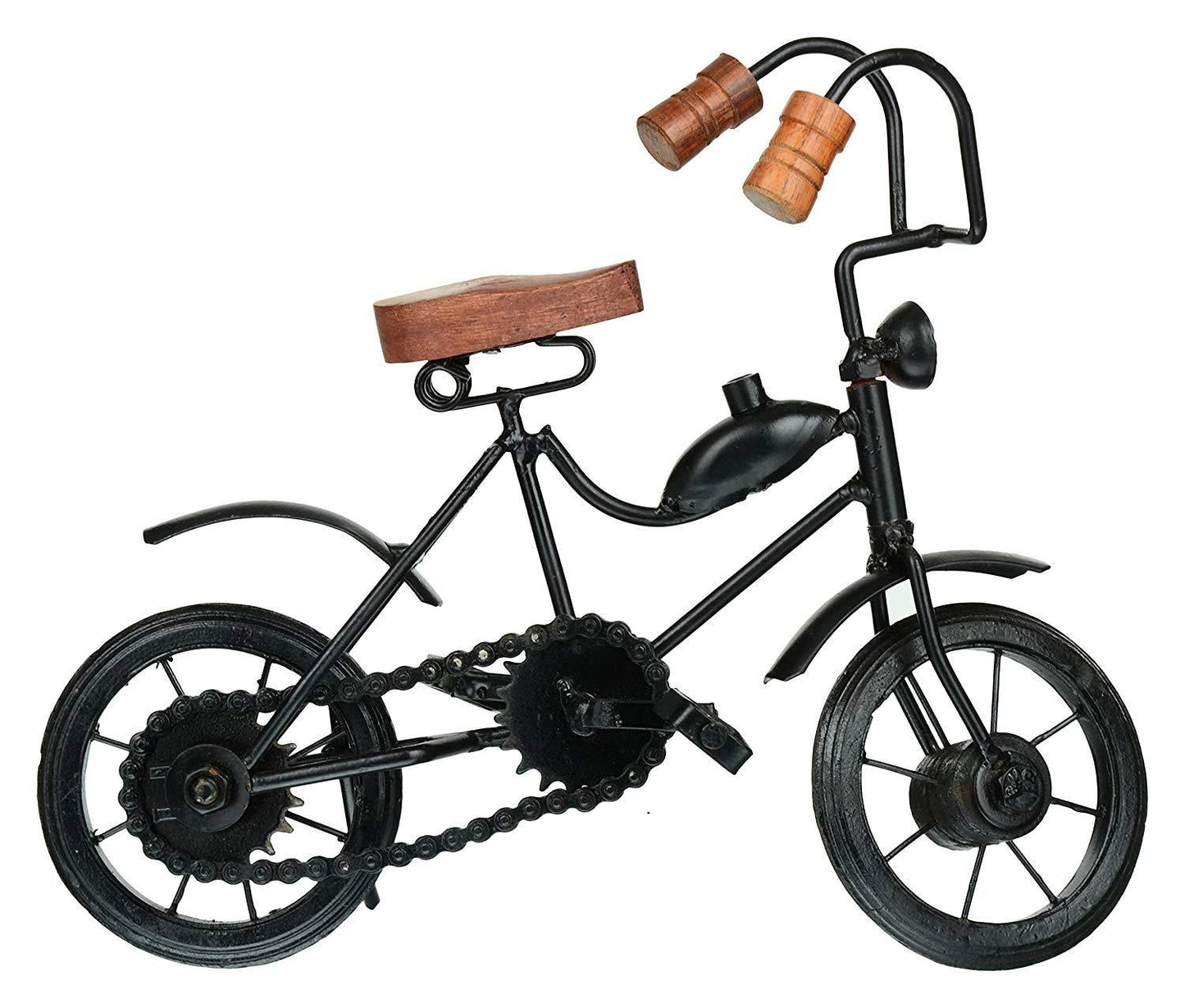 Antique Handicraft Wooden Iron Cycle for Home Decor