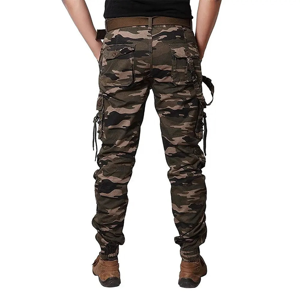 Men Outdoor Multi Pockets Trousers Combat Tactical Hunting Cargo Men