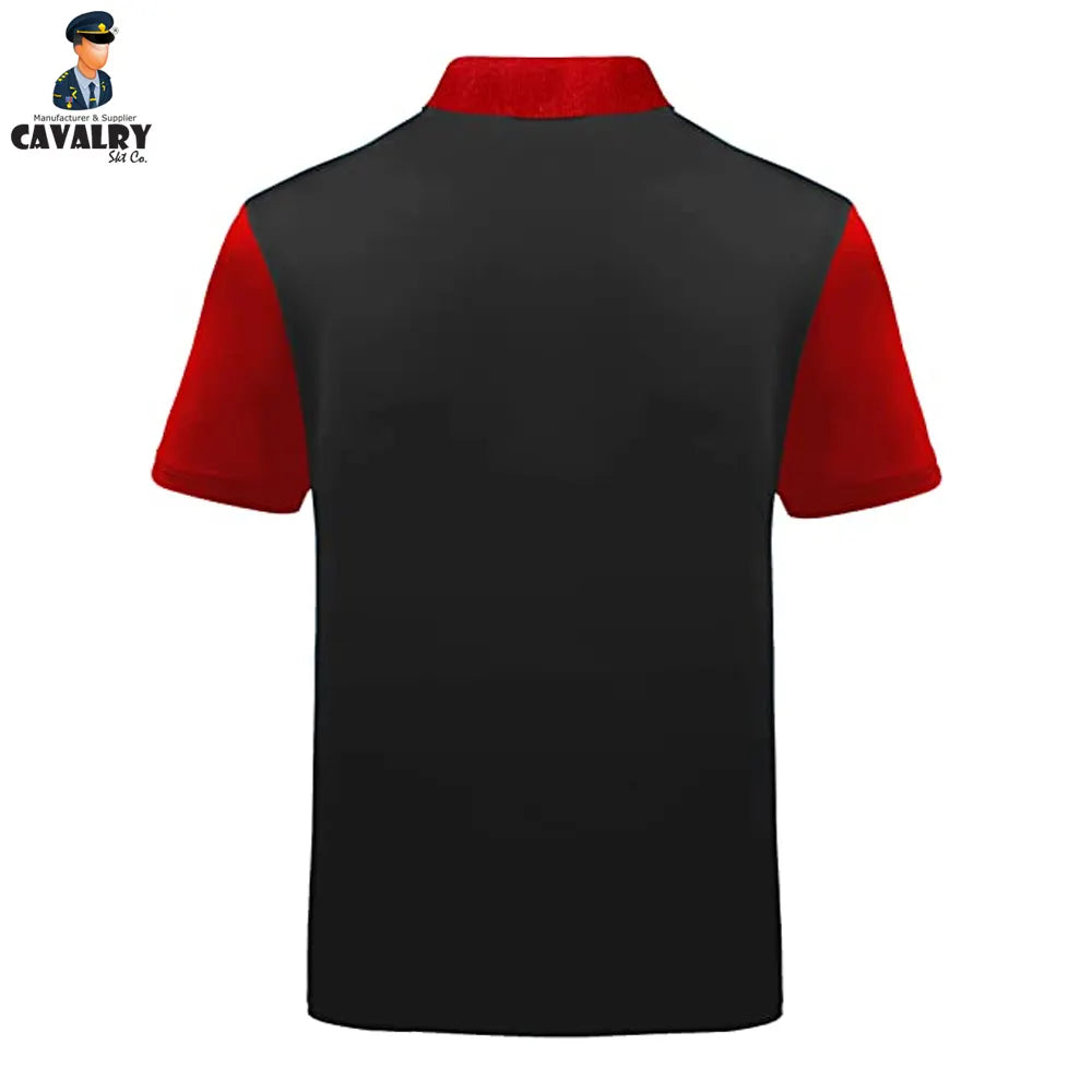 Red And Black Color Comfortable Good Selling Premium Product Men Wear Sport Polo By CAVALRY SKT COMPANY