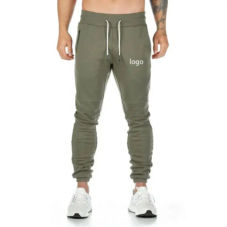 Custom Casual Joggers Polyester Cotton Printed Logo Patchwork Stacked Sweatpants Streetwear Flare Track For Men