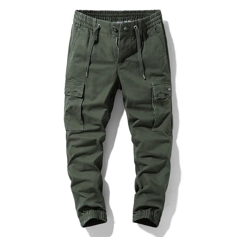 Custom Logo Casual Multi 6-Pockets Straight Leg Work Wear Street Wear Relaxed Fit Cargo Hiking For Men Trousers