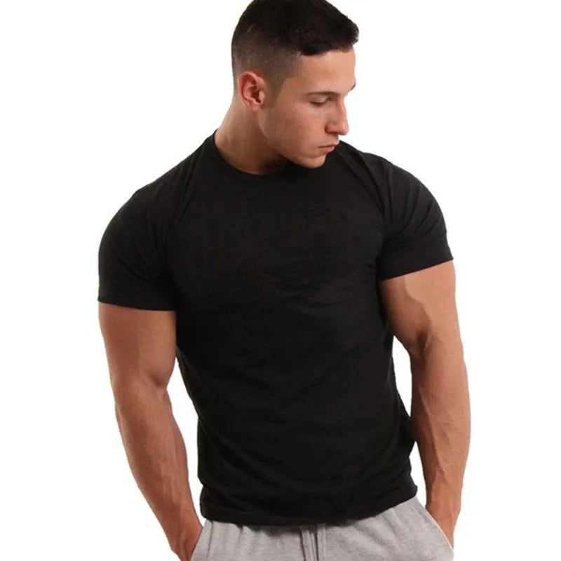 Wholesale Men New O Neck T-shirts Men Customized Hot Sale Summer Outdoor Fashion T- Men Gym T