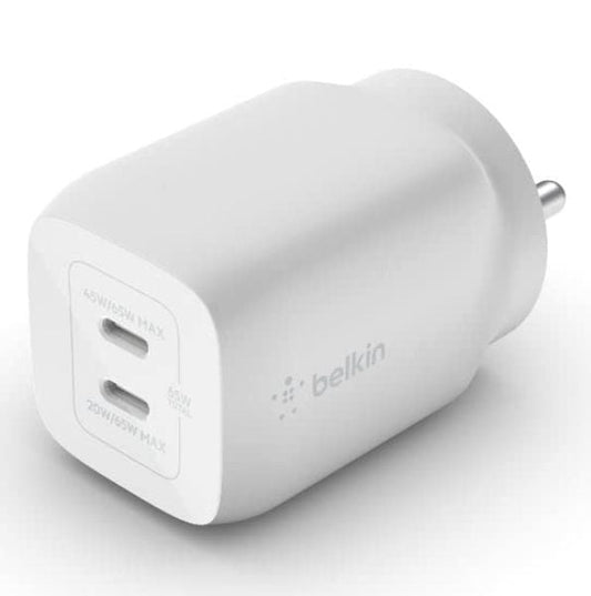 Belkin Boost GaN Dual Wall Charger 65W