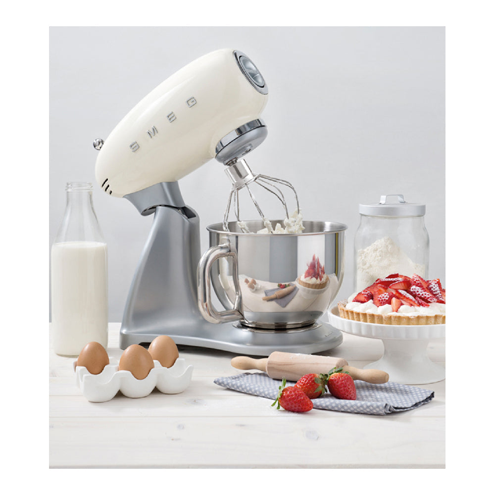 Smeg Retro Stainless Steel Stand Mixer with SS Bowl