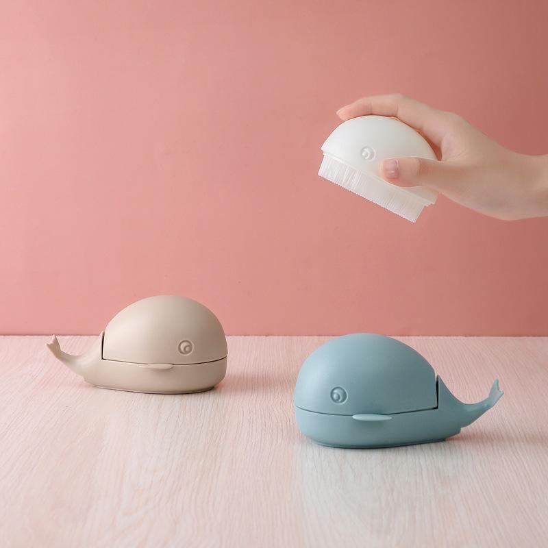 Cute Little Whale Laundry Brush Cleaning Brushes