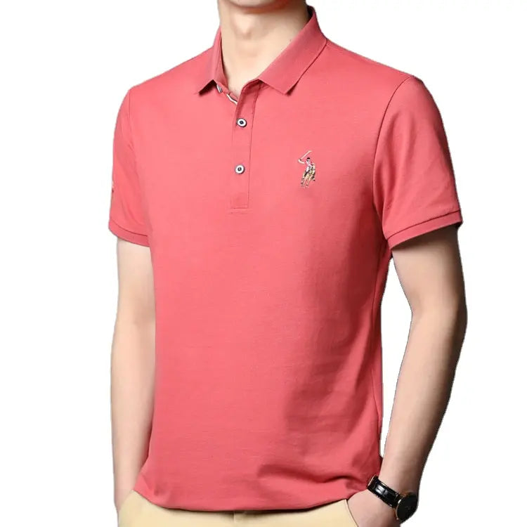 Factory Direct 100% Cotton Breathable Short Sleeve Golf Polo T Custom Logo Embroidered Men's Polo