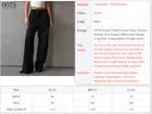 OOTN Autumn Solid Pockets Party Trousers Women Elegant Office Lady Pleated Long Fashion Black Straight