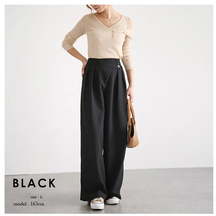 JF WP005 OEM High Waisted Wide Leg Pants Manufacturers Spot Cross Border Foreign Trade