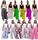 new Pretty Print Palazzo pants High Waist Loose long wide leg Women's & trousers