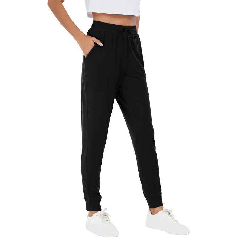 Womens Joggers with Pockets & Drawstring-Sweatpants for Women Workout Running Yoga Lounge