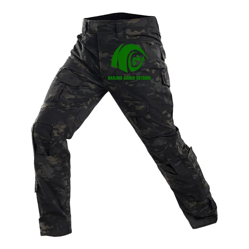 Kango Custom Multi-pocket Tactical Pants Uniform Cargo Trousers Men Training Outdoor Hiking