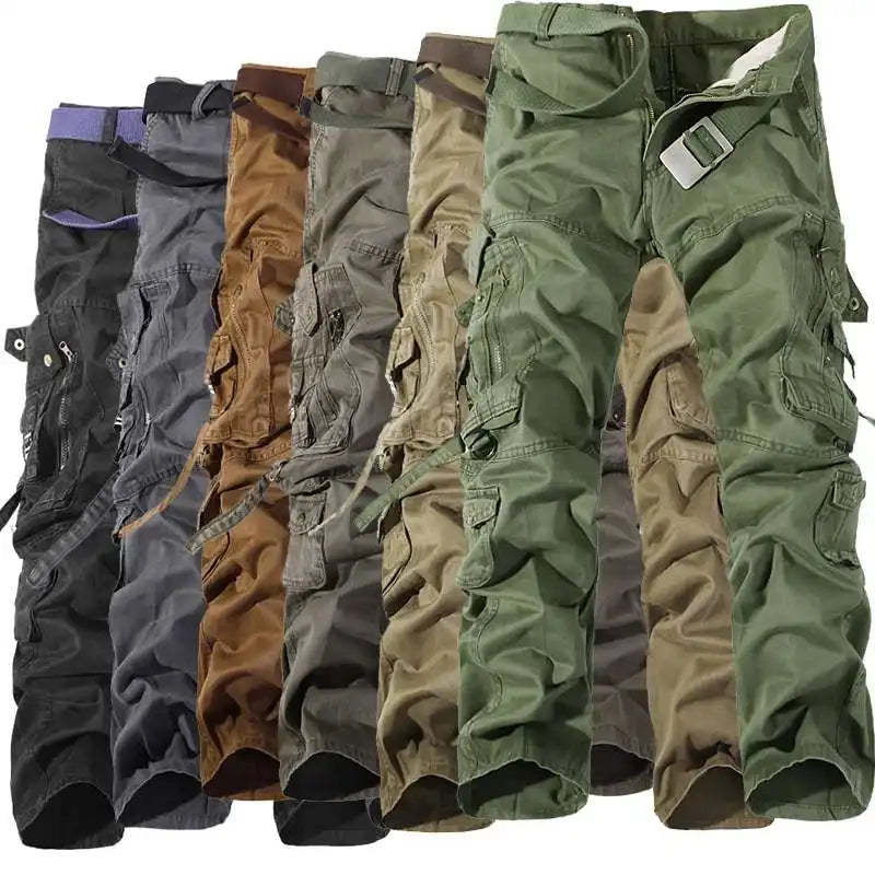 Hot Sale Autumn Men Cargo Pants Camouflage Trousers Camouflage For Men 7 Colors Pocket Tooling Men