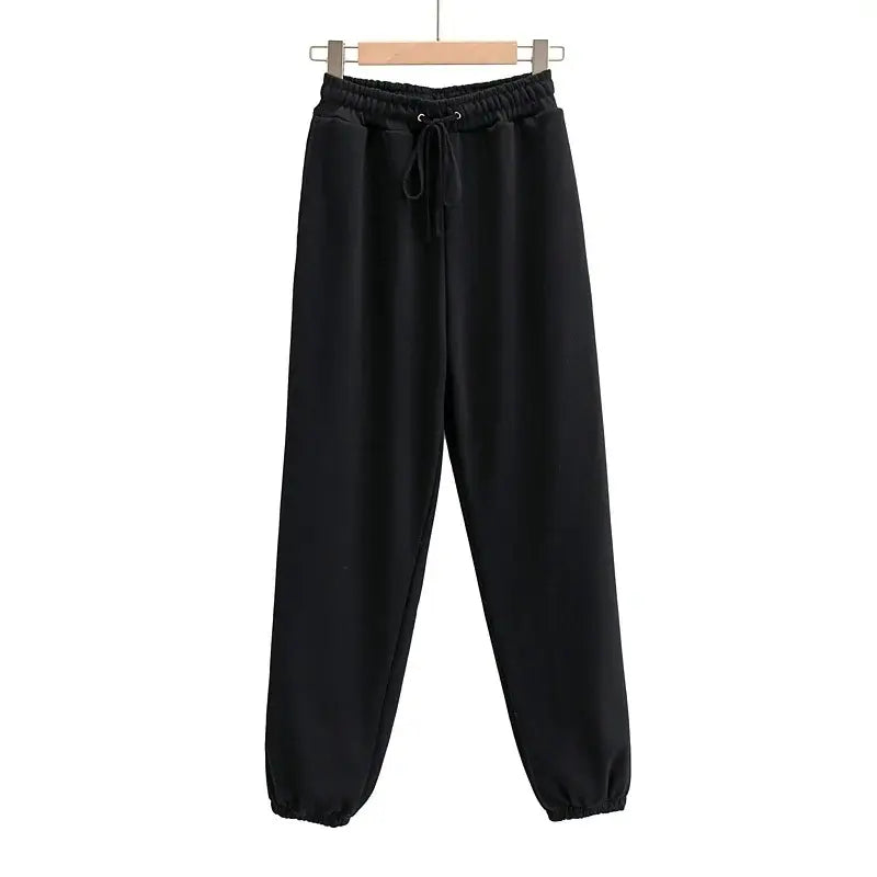 wholesale Plain Cotton Harem Plazzo Women Pants Streetwear Cargo Loose Jogger Trousers Women Sweatpants