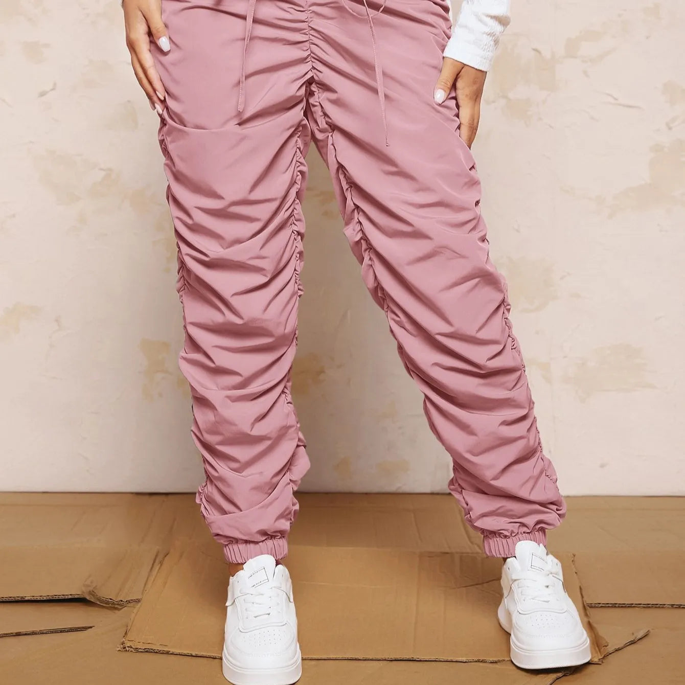 Paint Track Baggy Sweat Pants Custom Heavyweight Cotton Blank French Terry Stacked Flared Sweatpants Stacked