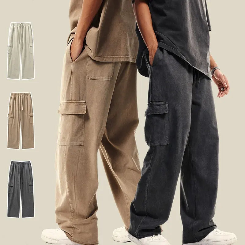 Custom 358 gsm six pocket cargo pants for men cargo with side pockets