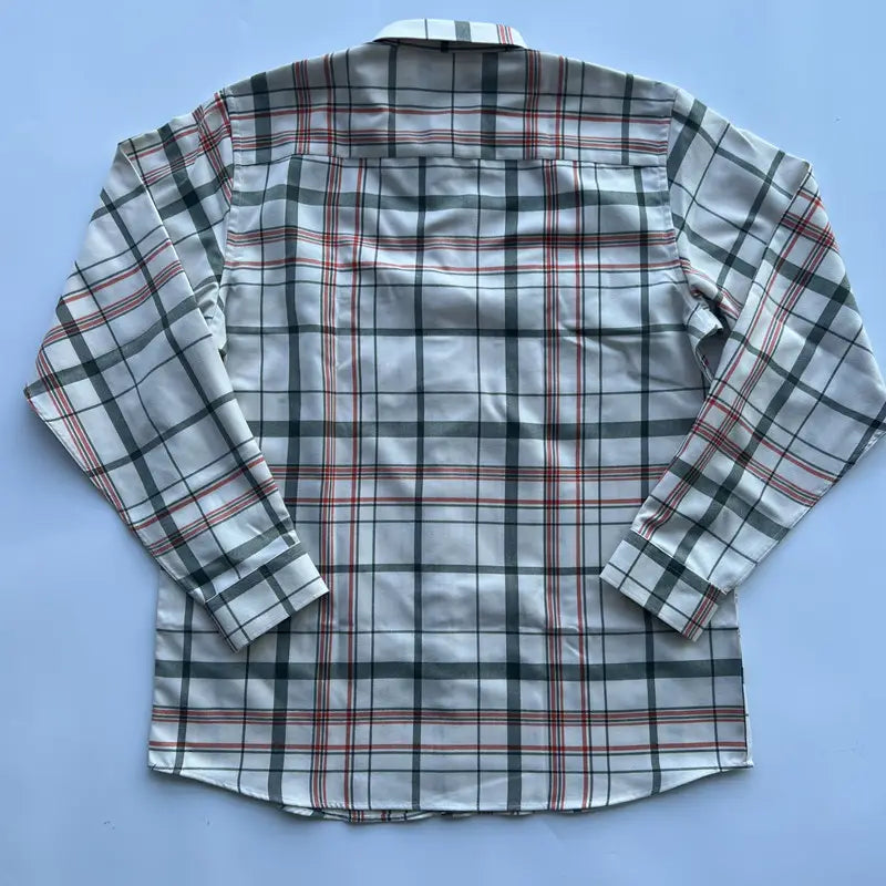 custom left chest pocket brand tag polyester blend Hidden collar-stay buttons flannel