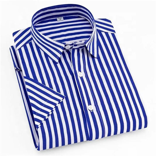 Hot Sales Casual Shirt Men Strip Men Shirt Short Sleeve Casual Men With Button Up