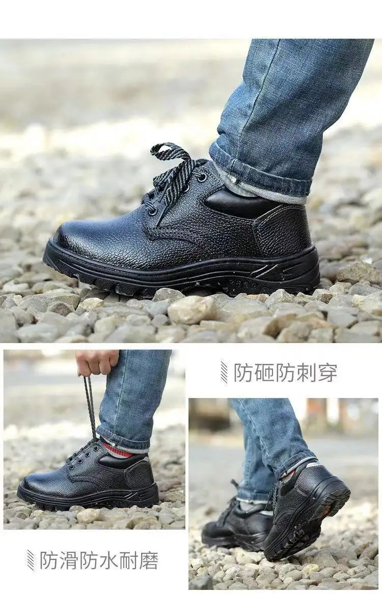 Made China Superior Quality China Casual Safety Shoes For Men Black