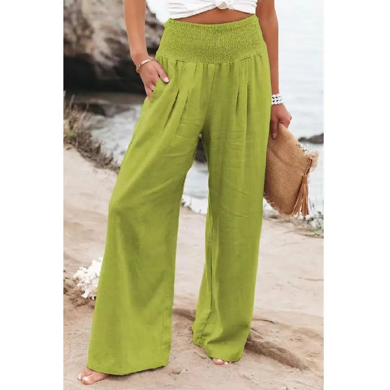 Cotton Linen Pants for Women Trousers Loose Casual Solid Color Women Plus Size Women's Summer