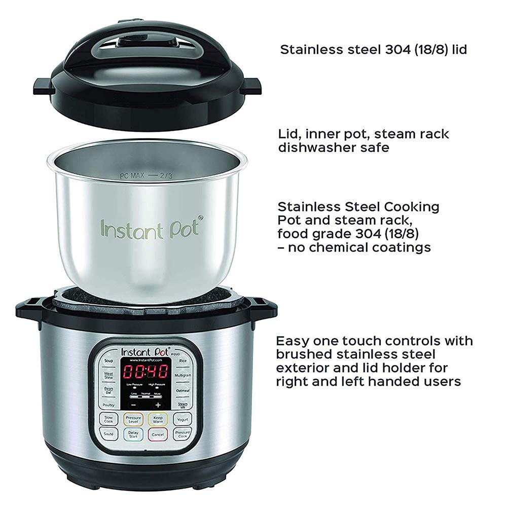 Instant Pot Stainless Steel 7-in-1 Electric Pressure Cooker