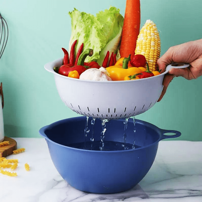 2 in 1 Kitchen Strainer Colander Bowl (pack of 2)