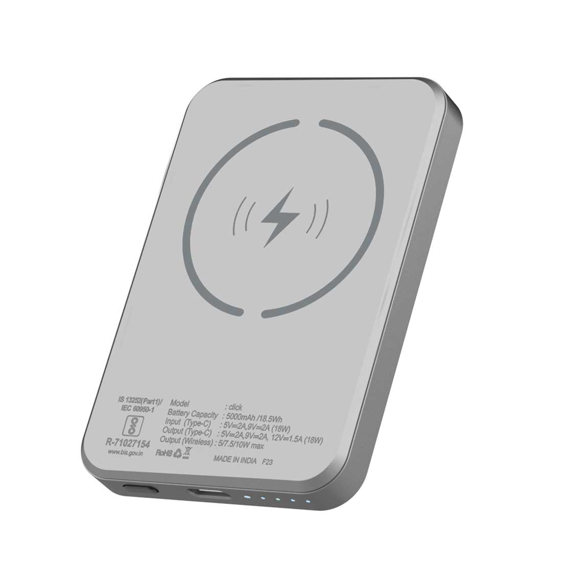 Click 5000mAh Magnetic Wireless Powerbank