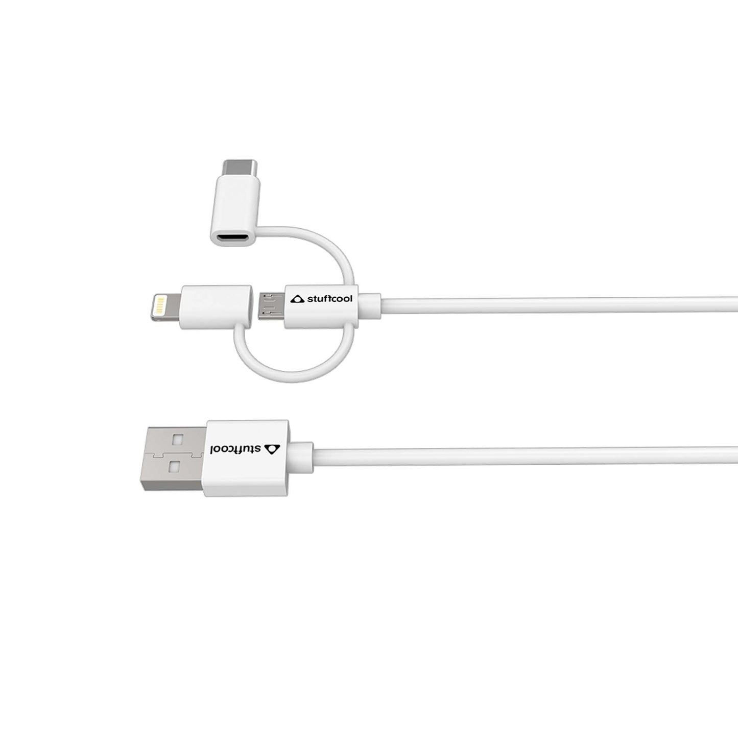 Tres 3-in-1 Lightning, Type C, Micro USB MFI Approved Cable