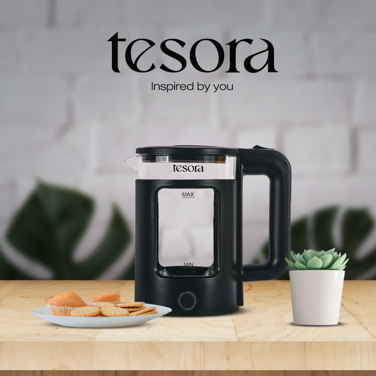 Tesora Electric Glass Kettle 1.5L