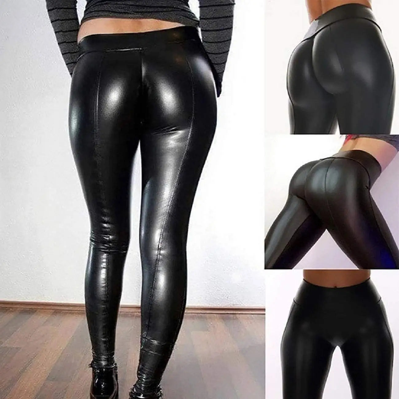 Ladies leather Fashion Pant