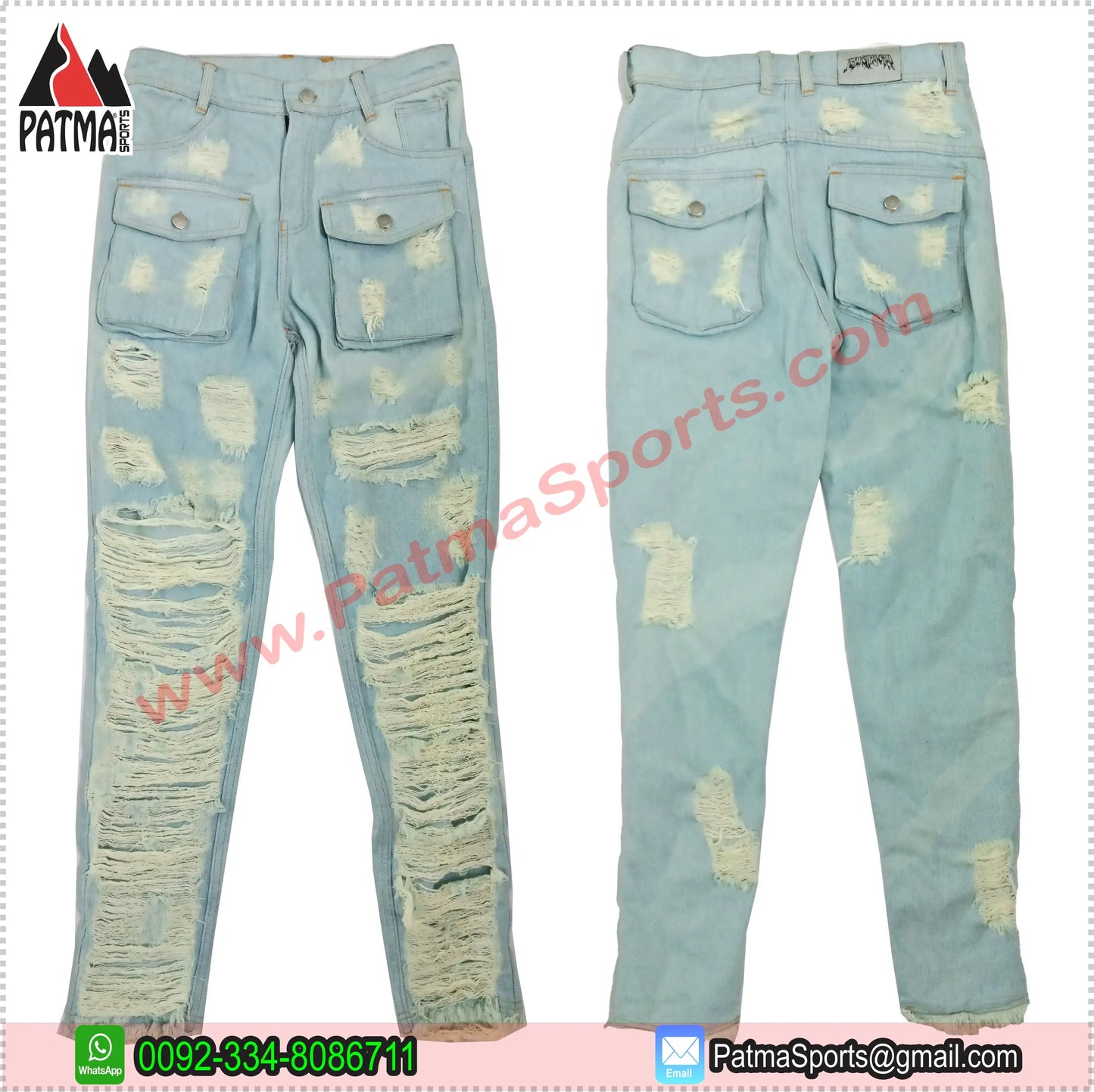 Men New Hip hop Ripped Slim fit jeans Pant Streetwear Man Denim Jean Shorts Pakistan Suppliers Denim Cotton Fabric