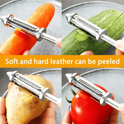 3 in 1  Stainless steel Multifunctional Veggie Peeler (Buy 1 get 1 FREE)